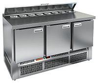 Стол охлаждаемый высокотемпературный тип HT модель SLE2-111GN (1/6) для салатов (с крышкой)