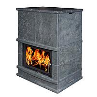 Каминная топка "FUMO" в облицовке из талькохлорита. Тройка, фото 3