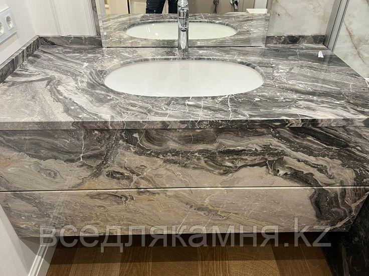 Столешница из мрамора Grigio Orobico «Гриджио Оробико»