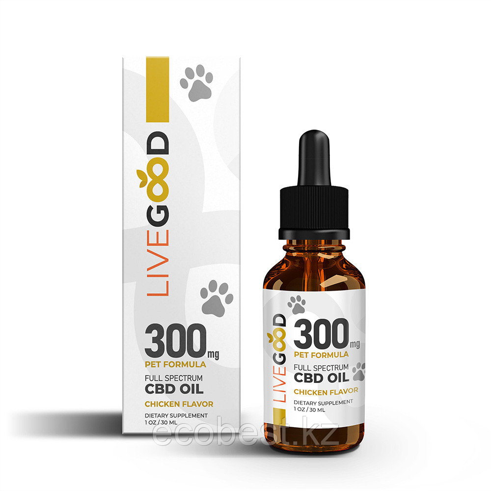 Масло  К Б Д  300мг для домашних животных (C B D  Oil 300mg for pets), 30мл., фото 1