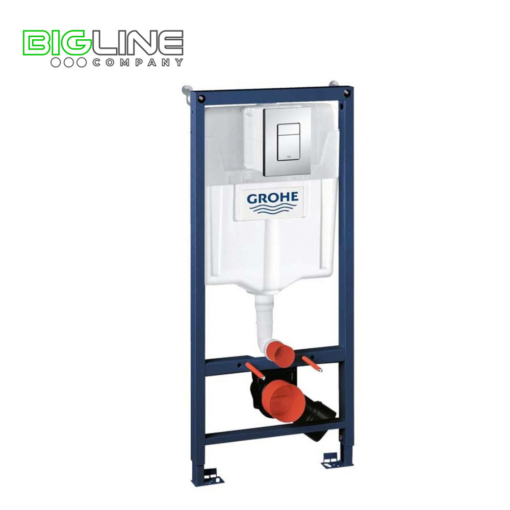 Инсталляция для унитаза подвесного,комплект Grohe rapid SL (хром,квадрат,двойная) 3в1