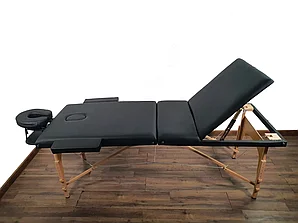 Массажный стол стационарный Comfort SLR-4 (черный)