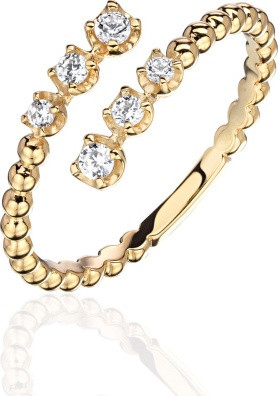 Кольцо Эстет З01К1314819Э размер 16.5 вес 1.51 г золото, фианит - фото 1 - id-p123468614