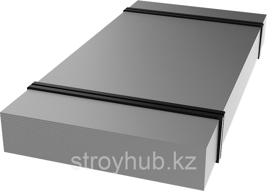 Лист оцинкованный полимерный 0.75 1.25м рулон Zn100  RAL9003 сигнально-белый