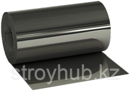 Лист оцинкованный полимерный 0.45 1.25м рулон Zn120  RAL7024 серый графит
