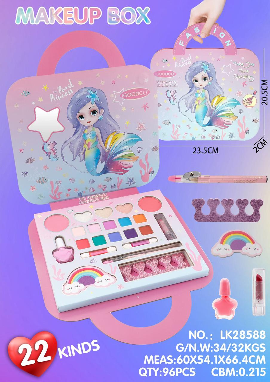 LK28588 Косметика Русалка сумочка картонная 26х24см, фото 1