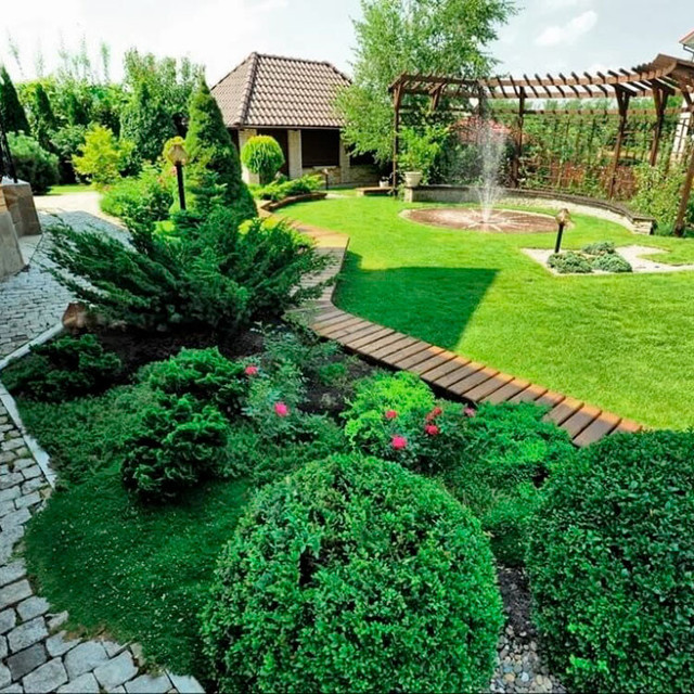 Ландшафтный дизайн загородного дома