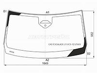 Стекло лобовое (Камера/ Датчик дождя/ Молдинг) Cadillac Escalade 20-