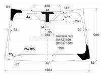 Стекло лобовое CADILLAC STS 05-11