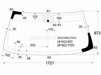 Стекло лобовое Chevrolet Tahoe 06-14 / Cadillac Escalade 06-15 / Chevrolet Silverado 07-13 / Suburba