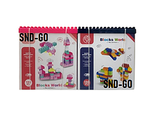 Набор детский из строительных блоков Baby Blocks Blue 120 штук (возраст 3+), фото 6