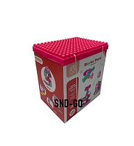 Набор детский из строительных блоков Baby Blocks Pink 120 штук (возраст 3+), фото 3