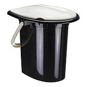 Ведро-туалет 16л (Белый) ротанг М2459