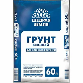 Топырақ Құнарлы топырақ Қышқылды 60л