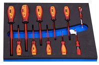 Набор отверток шлицевых изолированных в SOS ложементе UNIOR 621800