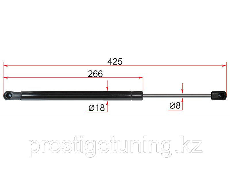 Амортизатор крышки багажника на Renault Duster 2010-21 (SAT)