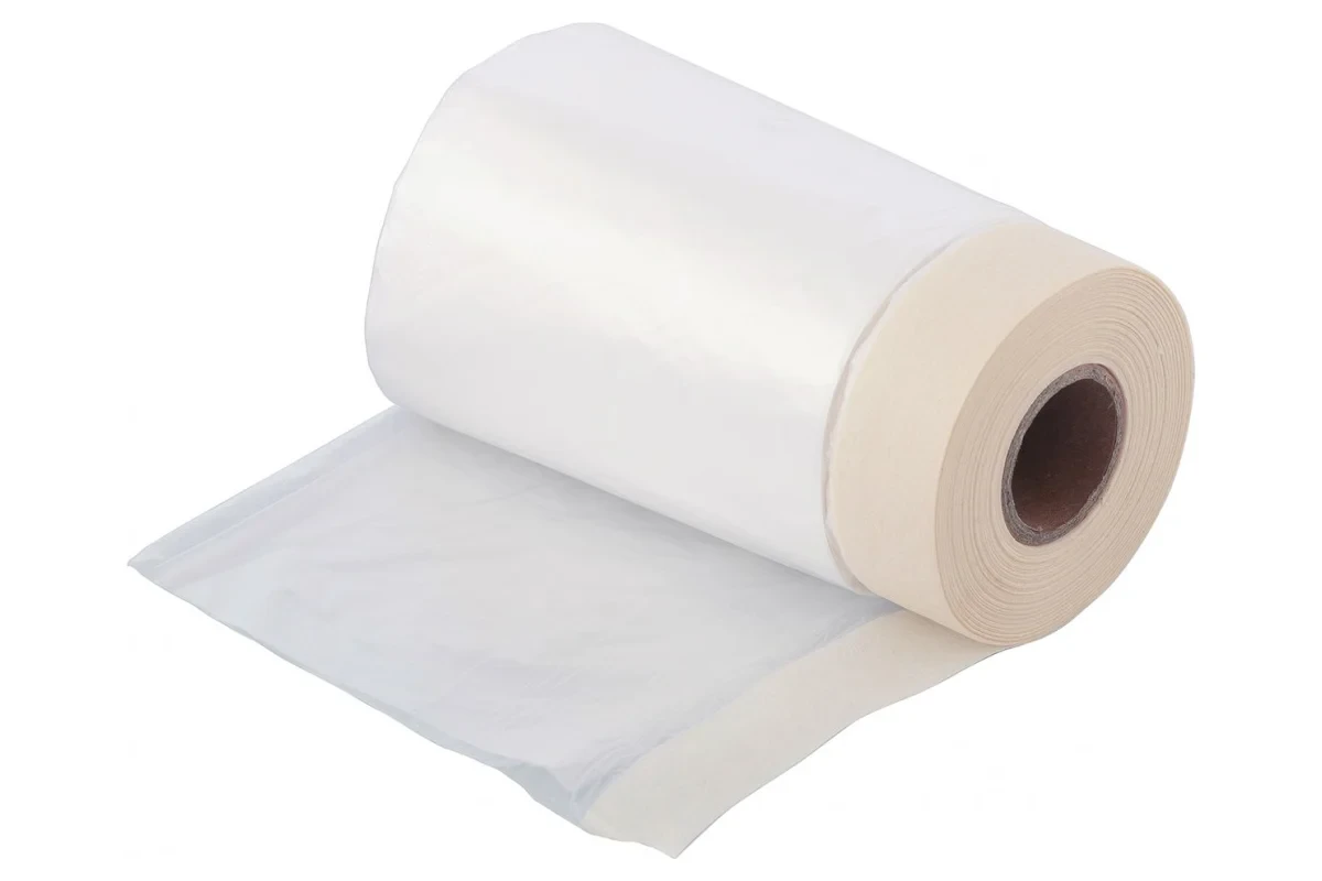 Пленка защитная с клеящей лентой 550ммх15м Matrix 88750, фото 1
