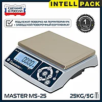 Весы порционные MAS MS-25 фасовочные с аккумулятором электронные настольные до 25 кг