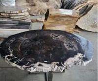 Уникальные журнальные столики из редкого окаменелого дерева: природная элегантность и роскошь в вашем интерьере