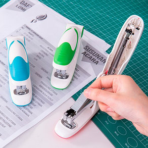 Степлер DELI,0319 пластиковый корпус, до 25 листов, ассорти, фото 2