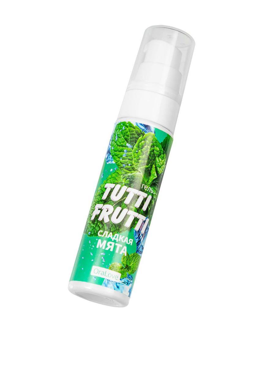 СЪЕДОБНАЯ ГЕЛЬ-СМАЗКА TUTTI-FRUTTI ДЛЯ ОРАЛЬНОГО СЕКСА СО ВКУСОМ СЛАДКОЙ МЯТЫ 30Г