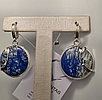 Серьги с Азуритом 12,13 гр, серебро 925 проба, фото 6