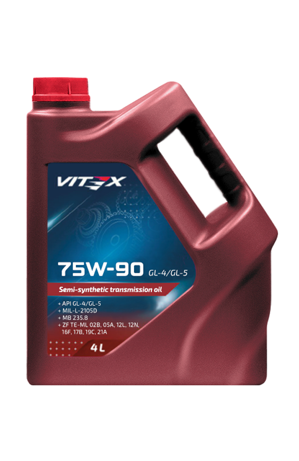 Трансмиссионное масло Vitex 75W-90 GL-4/GL-5  4л