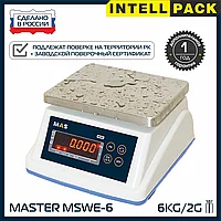 Весы порционные MAS MSWE-06 водонепроницаемые пыле- влагозащищенные настольные фасовочные до 15 кг