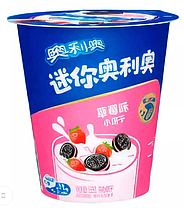 Печенье Oreo mini Biscuit Strawberry  (стакана) 55 гр