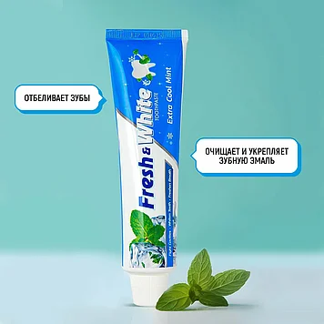 Fresh White extra cool mint - Зубная паста Холодная  мята 275 г