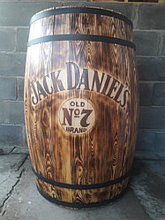 Деревянная декоративная бочка с логотипом 1000*600*700*600*17 мм