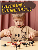 Фигурки игровые домашние животные "Лошади Скакуны" 6 штук, фото 4
