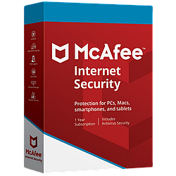 McAfee Internet Security 2022 для 10 Устройств подписка на 12 месяцев.