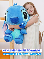 Мягкая игрушка "Добрый Стич" 60 см синий, фото 4