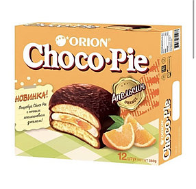 Orion печенье Choco Pie со вкусом апельсина, 12 х 30 гр