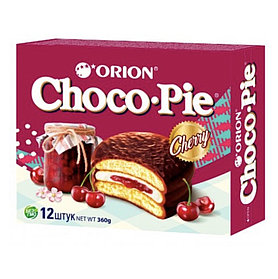 Orion печенье Choco Pie со вкусом вишни, 12 х 30 гр