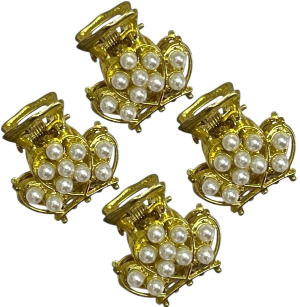 Заколка краб мини Корона, 2,5см, металл 5,9гр Цена за 4 шт.