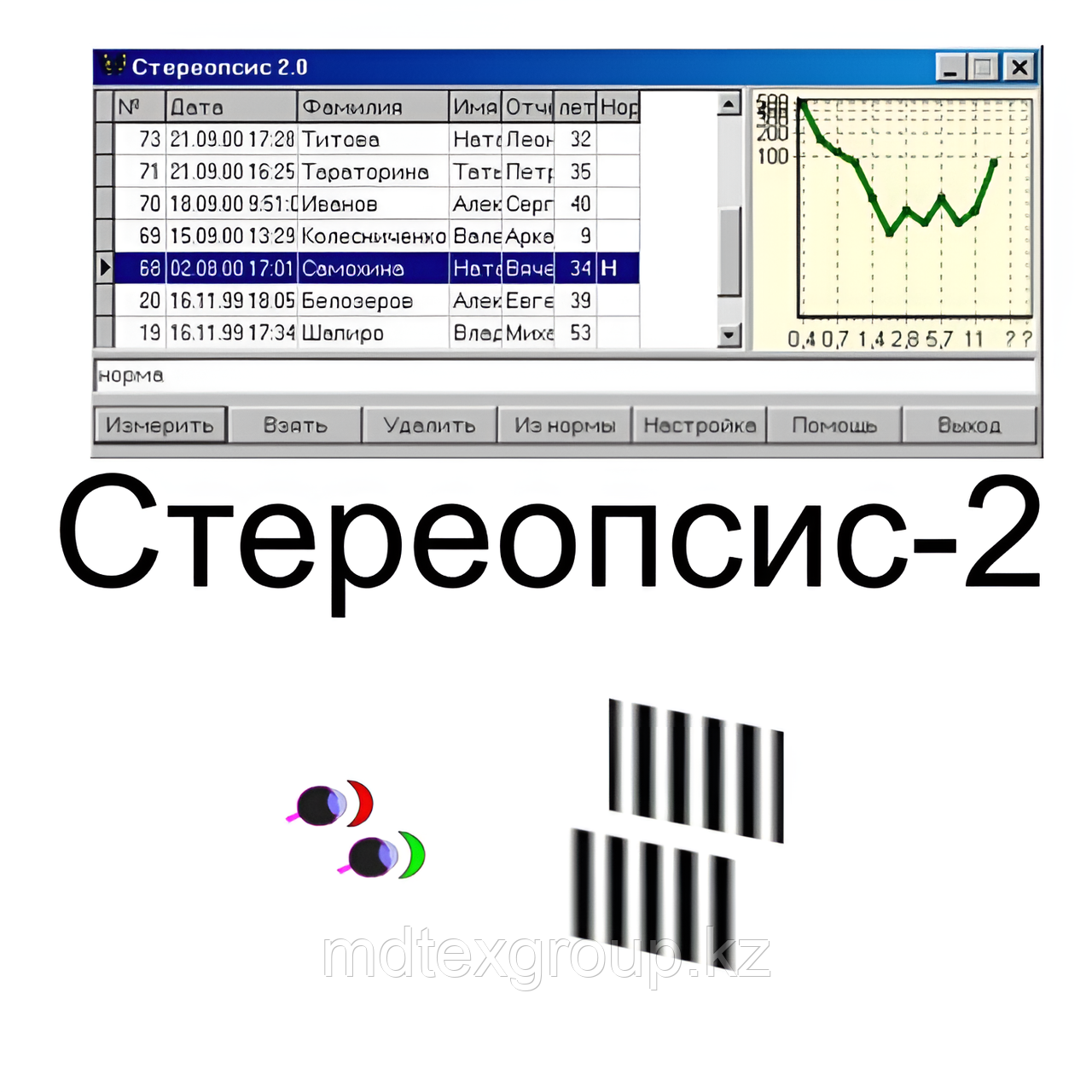 Компьютерная программа Стереопсис 2. Офтальмология