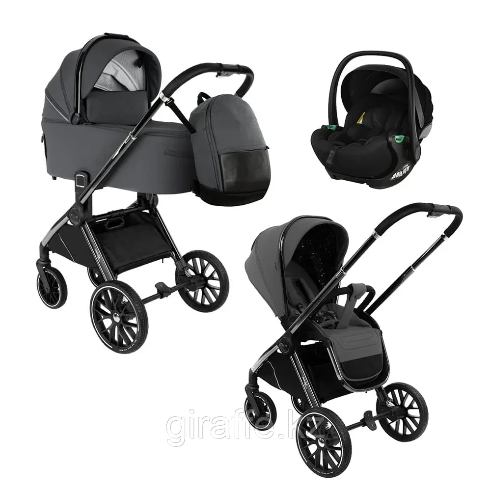 Коляска 3 в 1 Pituso Mayla Luxury Dark Grey, фото 1