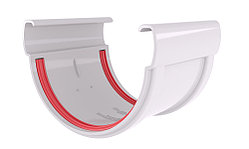 Соединитель желобов 135 ПВХ Grand Line белый