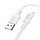 Зарядный кабель Borofone BX111 Feliz 2.4A charging data cable iPhone white, фото 3