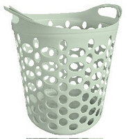 Корзина гибкая с ручками 40л, светло-зеленая