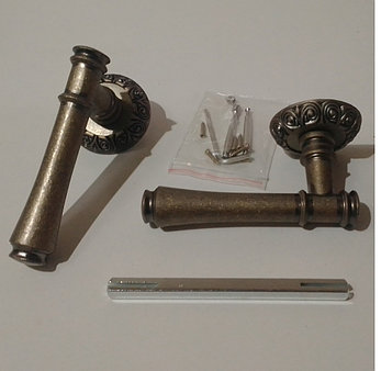 HIGHGRADE HR.430.Z6.00.AB HG дверная ручка на розетке антик бронза 4870211230314, фото 1