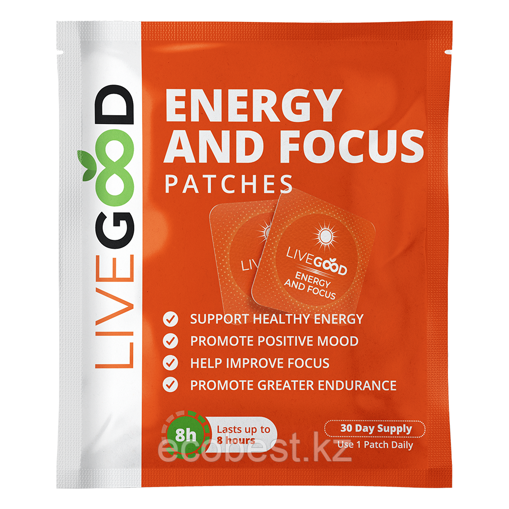Пластыри для энергии и концентрации (Energy and Focus Patches), 30шт, фото 1