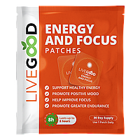 Пластыри для энергии и концентрации (Energy and Focus Patches), 30шт