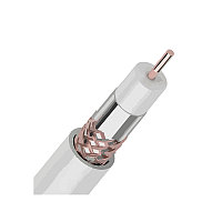 Кабель RG-6U+CU (75 Ом) 100м белый (01-2221) REXANT