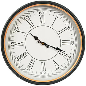 Часы настенные Classic круг МДФ цвет черно-золотой бесшумные ø40 см