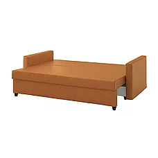 Диван-кровать 3-местный ФРИХЕТЭН Фалинги оранжево-коричневый ИКЕА, IKEA, фото 3
