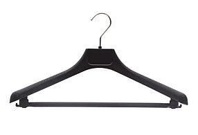 Плечики универсальные 42 см пластик цвет чёрный