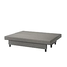 3-местный диван-кровать ЭЛЬВДАЛЕН, Книса серый ИКЕА, IKEA, фото 3